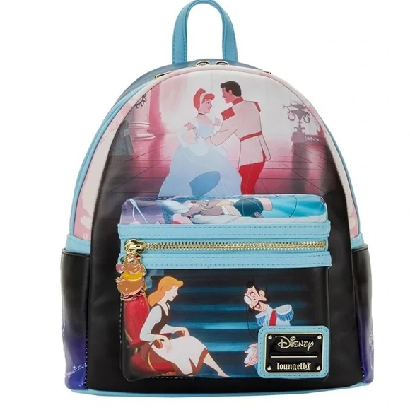 Loungefly | Bags | Loungefly Disney Cinderella Backpack Blue 